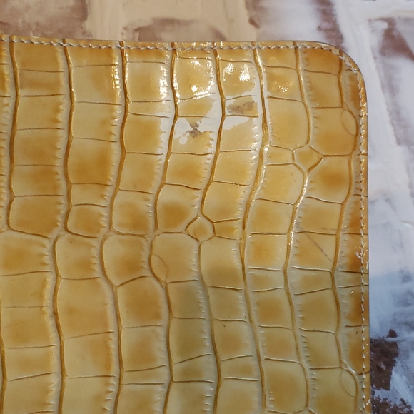 Vintage Furla Yellow Snakeskin Shoulder Bag - Picture 6 of 9